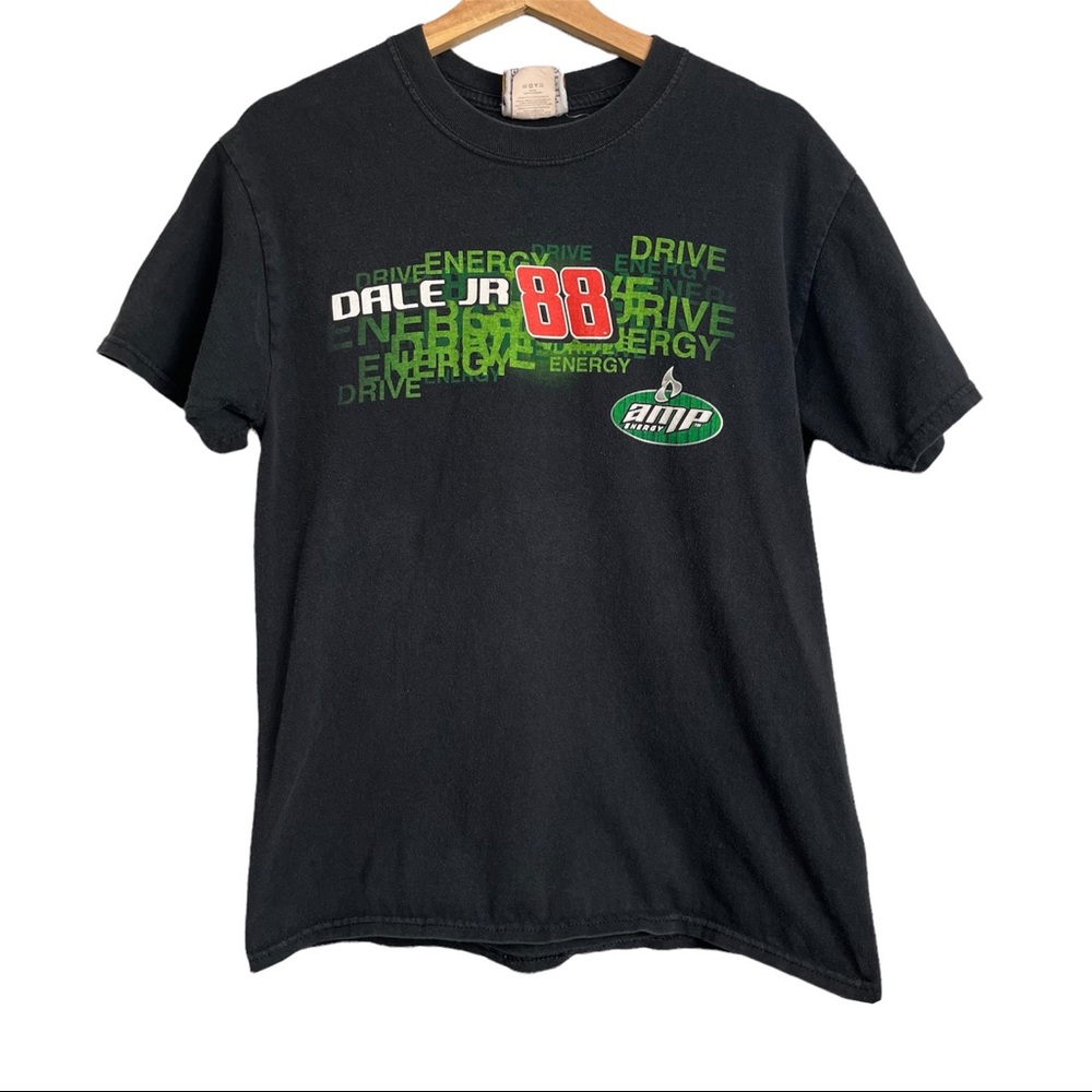 Vintage Dale Earnhardt Jr. 2000s AMP Energy NASCAR Graphic Tee Winner’s Circle